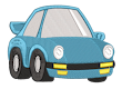 Blaues Auto