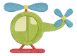 Grüner Helikopter