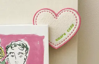 Herzförmige Filz-Serviette Amore Casa personalisiert für Dekoration und Geschenkideen