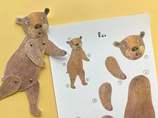 Papierpuppe-Baer