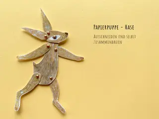 Papierpuppe-Hase
