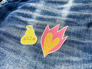 patch-flammenherz-rosa-gelb