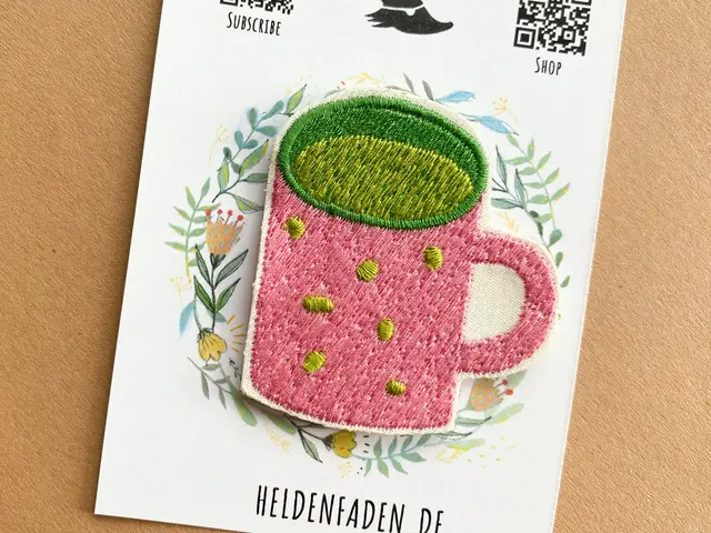 Patch „Rosa Kaffeetasse“ | Bügelflicken