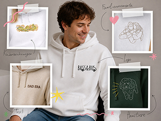 Hoodie besticken lassen
