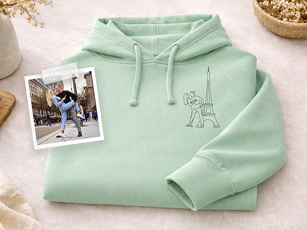 Hoodies für Paare & Familie besticken