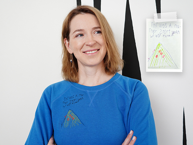 Sweatshirts mit Kinderzeichnung